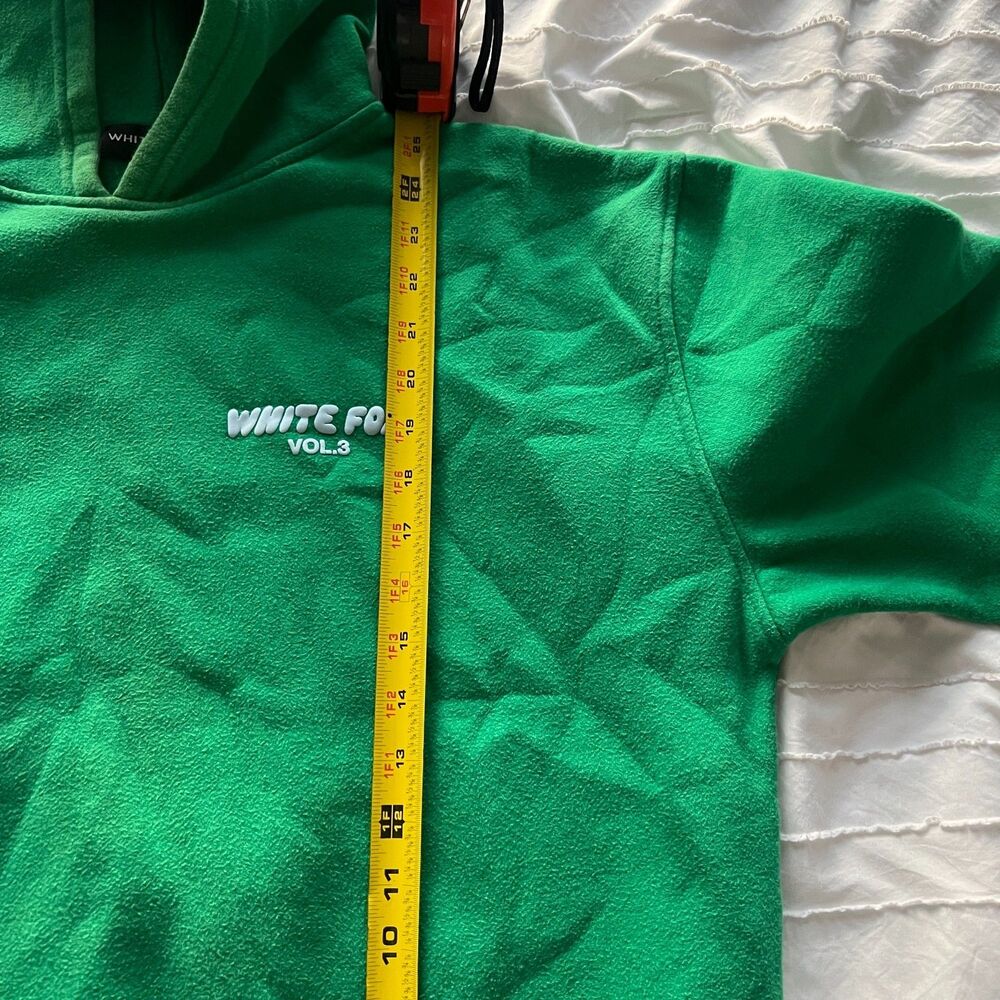 White Fox Boutique Offstage Hoodie Vol.3 Green M/L Womens Oversized Puff Print - Picture 5 of 6